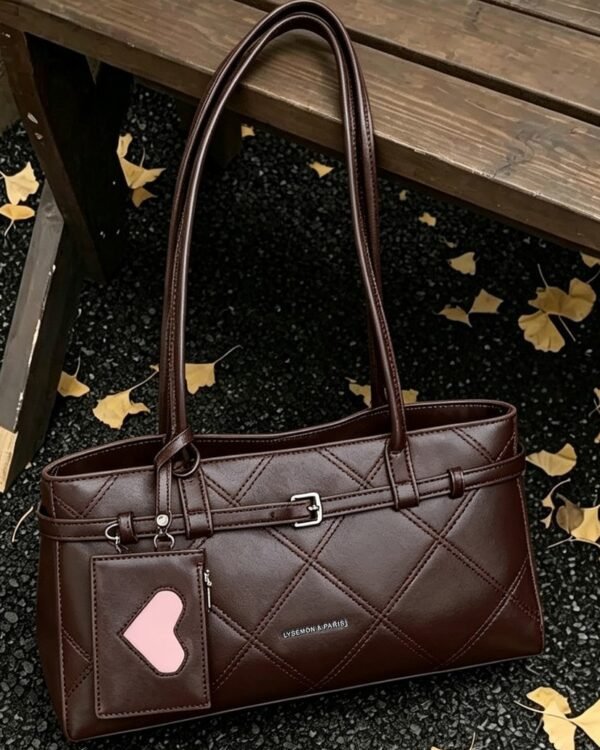 Simple Women's Bag with Stylish Quilted Stitching